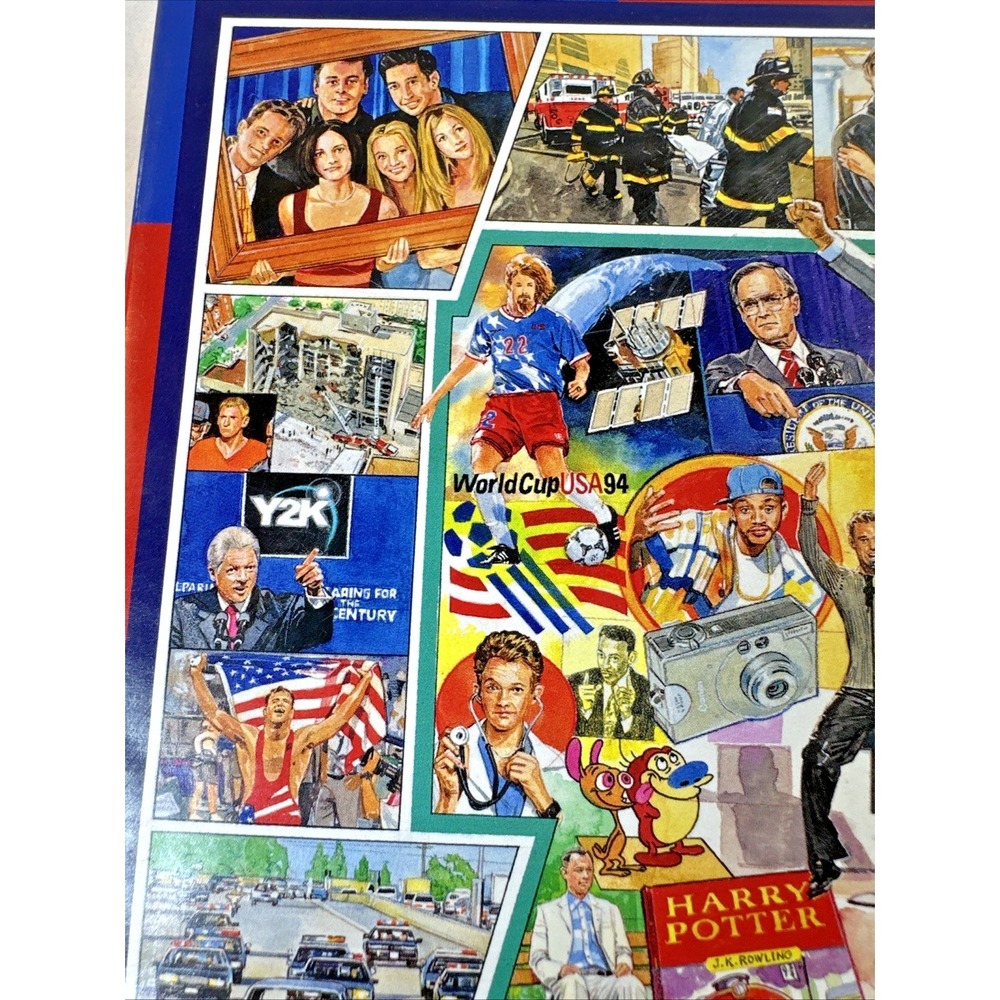 NEW White Mountain Jigsaw Puzzle THE 1990'S Collage 1000 Piece 24X30 Mellett 90s - Picture 10 of 16